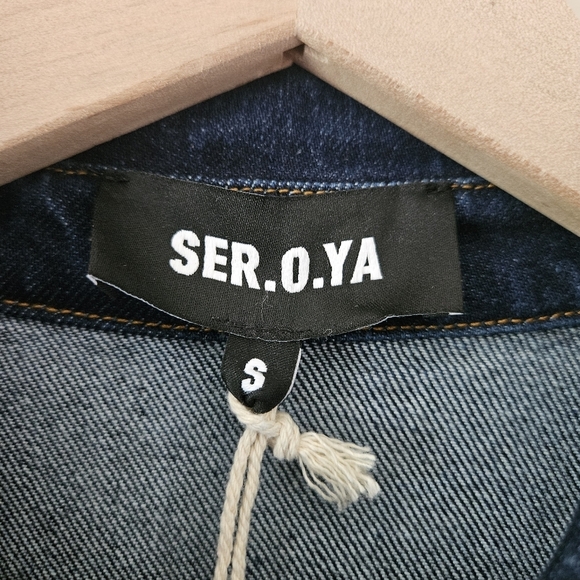 Ser.O.Ya Dark Wash Alice Denim Jumpsuit NWT - Picture 13 of 16